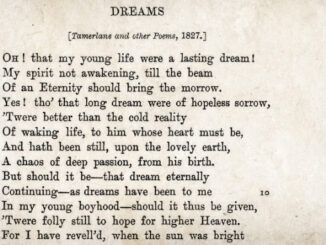 Sogni – Poesia di Poe del 1827