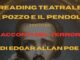 Lettura del racconto “Il pozzo e il pendolo” al teatro